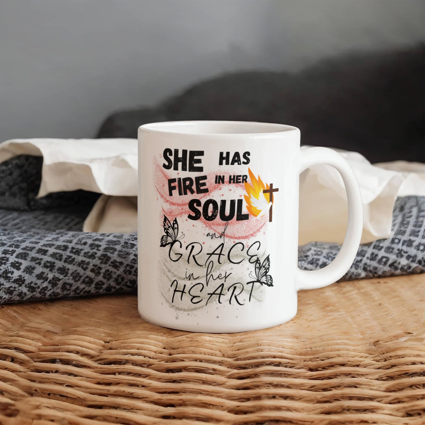 Jeremiah 20:9 Fire And Grace Mug