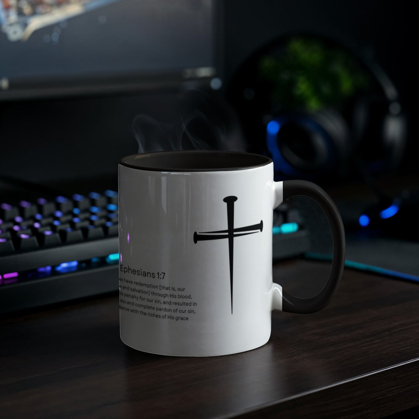 Redeemed Restored Saved Ephesians 1:7 Color Mug