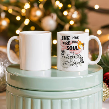 Jeremiah 20:9 Fire And Grace Mug