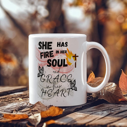 Jeremiah 20:9 Fire And Grace Mug