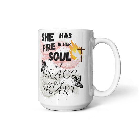 Jeremiah 20:9 Fire And Grace Mug