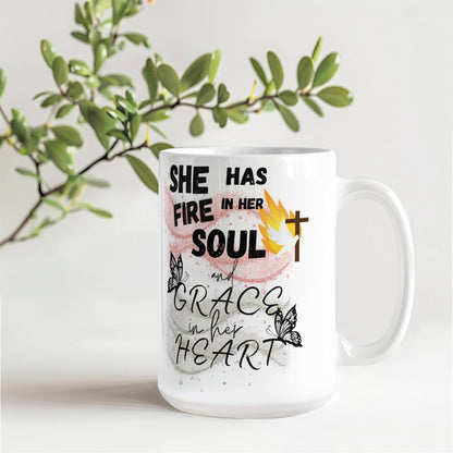 Jeremiah 20:9 Fire And Grace Mug