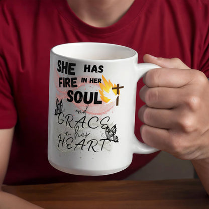 Jeremiah 20:9 Fire And Grace Mug