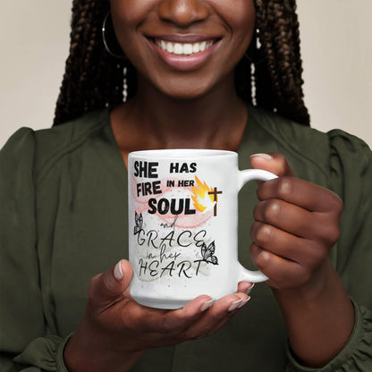 Jeremiah 20:9 Fire And Grace Mug