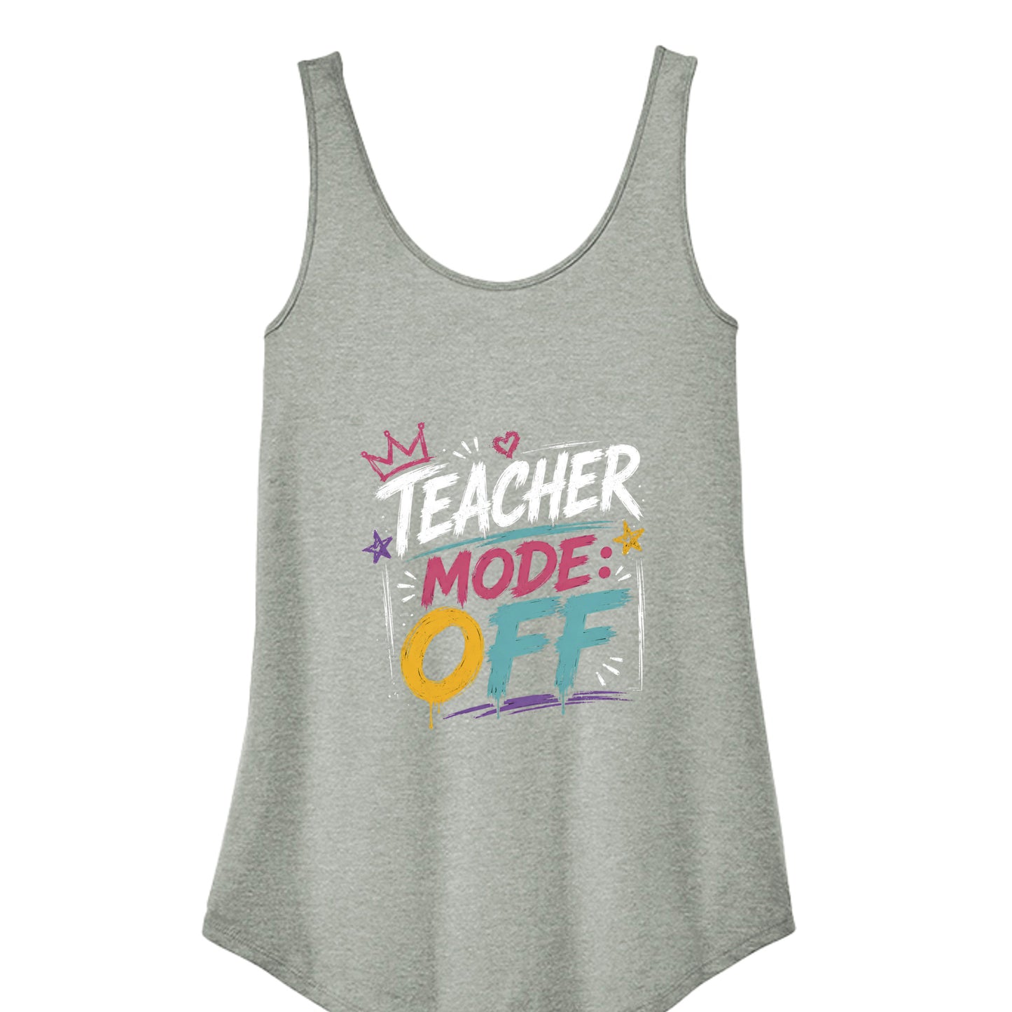 Heathered Grey - DT151 - FRONT