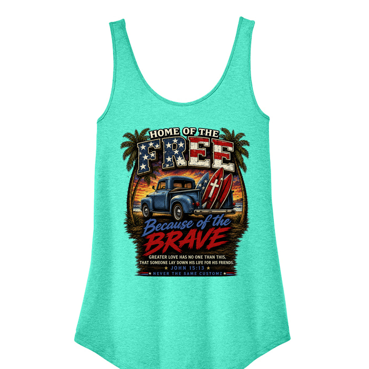 Aqua Heather - DT151 - FRONT