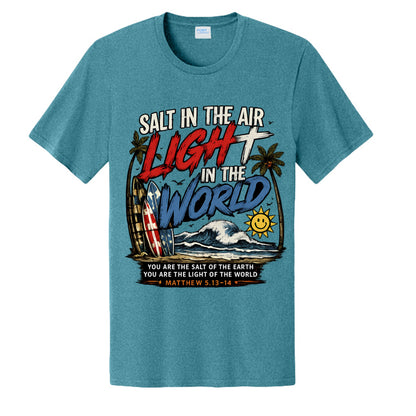 Vivid Teal Heather - PC43 - FRONT